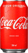 Coca-ColaA bebida que tornou-se clássica, icônica e pode ser encontrada em todo o mundo.